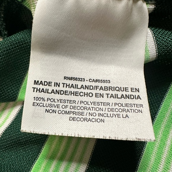 Men’s Green Stripe Nike Golf DriFit Polo Size Large - Picture 6 of 6